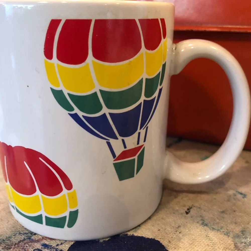 💛FTD rainbow hot air balloon mug 🌈